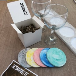 "Entra i Crea" - Posavasos de Jesmonite