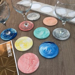 "Entra i Crea" - Posavasos de Jesmonite