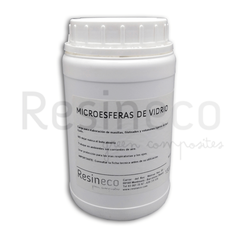 Microesferas de Vidrio 130 gr para resinas de poliéster y epoxi