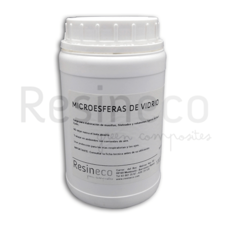 MICROESFERES de VIDRE 130 grs (UD) per a resines de poliester i epoxi