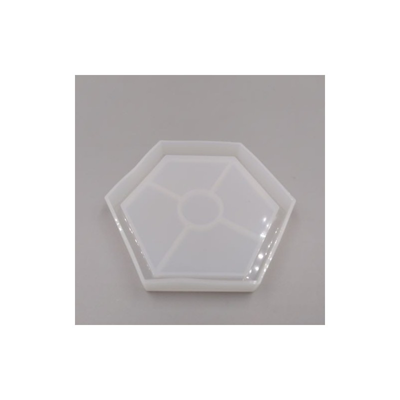 MOTLLE DE SILICONA - SAFATA hexagonal 10 cm