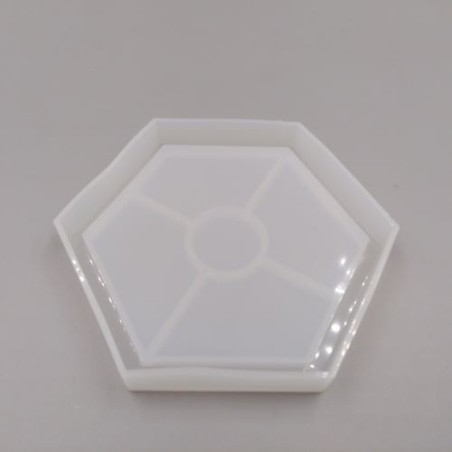 MOTLLE DE SILICONA - SAFATA hexagonal 10 cm
