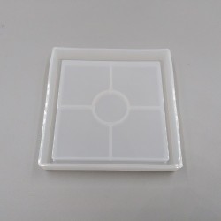 SILICONE MOLD - SQUARED COASTER 10 cm