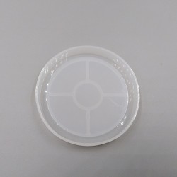 SILICONE MOLD - ROUND COASTER 8 cm