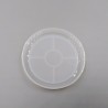 MOLDE SILICONA - POSAVASOS REDONDO CON BORDE 8CM