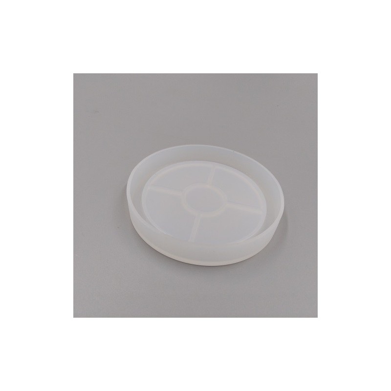 SILICONE MOLD - ROUND COASTER 8 cm