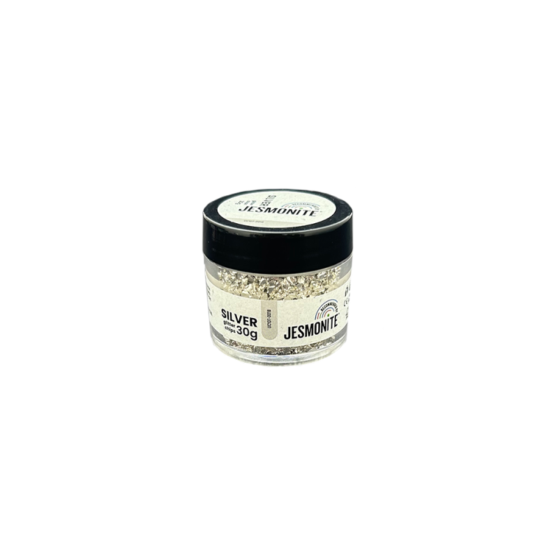 Xips de plata per Jesmonite 30gr (glitter chips)