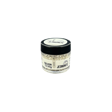 Xips de plata per Jesmonite 30gr (glitter chips)