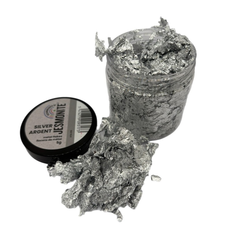 Flocs de plata per Jesmonite 5gr (metal flakes)