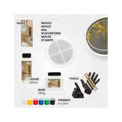 JESMONITE STARTER KIT - posavasos redondo (MICRO 1)