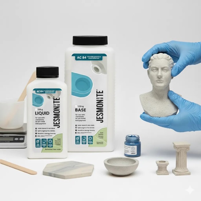 JESMONITE AC84, the new special acrylic resin for stone-effect crafts